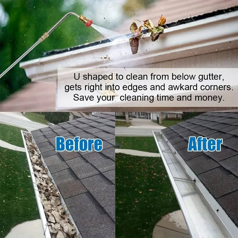 Power Washer Extension Wands 4000 PSI Telescoping For Gutter Roof Wall Cleaning