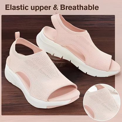 Slide Sandals With Slingback, Supportive Comfort And Washable Sport Style