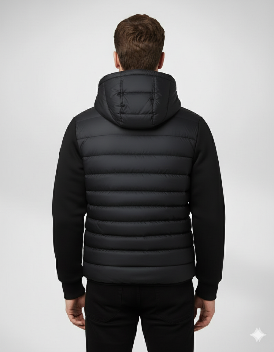 Veste homme hiver à capuche zippée