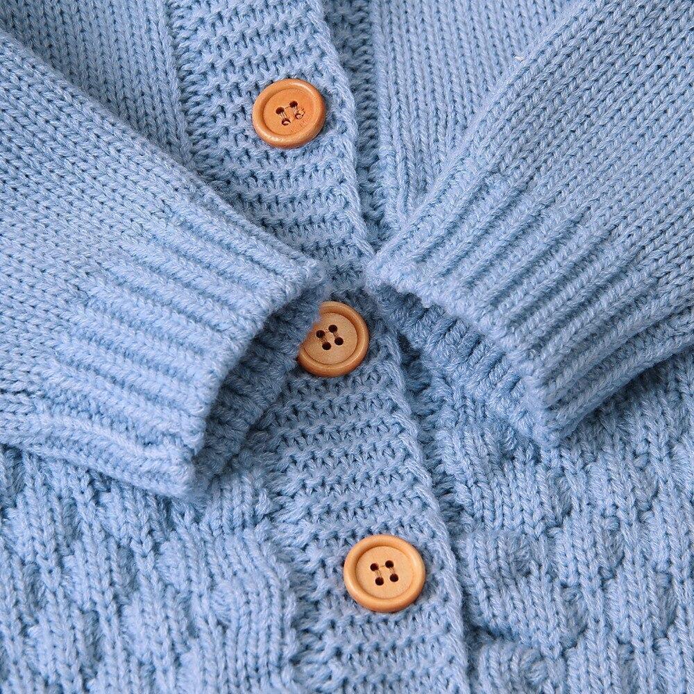 Winter Knitted Newborn Romper - Baby Bear Jumpsuit