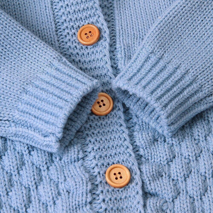 Winter Knitted Newborn Romper - Baby Bear Jumpsuit