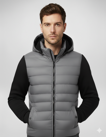 Veste homme hiver à capuche zippée
