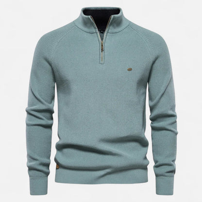 Men's Casual Winter Collar Zip Neck Sweater