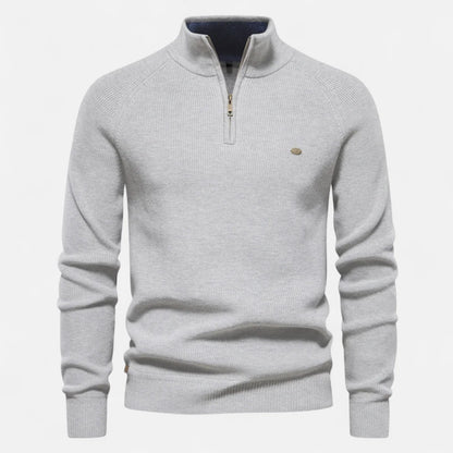 Men's Casual Winter Collar Zip Neck Sweater