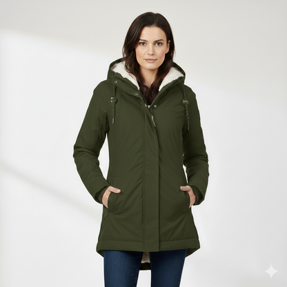 Manteau d'Hiver Long Imperméable pour Femmes I Nordea