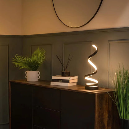 Modern Spiral Table Lamp - Multiple Lighting options