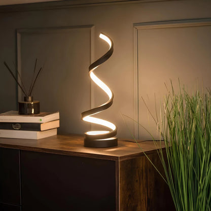 Modern Spiral Table Lamp - Multiple Lighting options