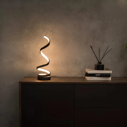 Modern Spiral Table Lamp - Multiple Lighting options