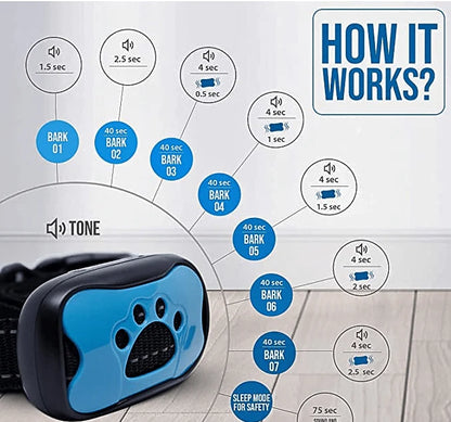 Anti-Bark Collar – Painless Training with Vibration & Ultrasound