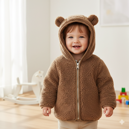 Baby Hooded Coat | Soft and Warm Jacket with Ear
