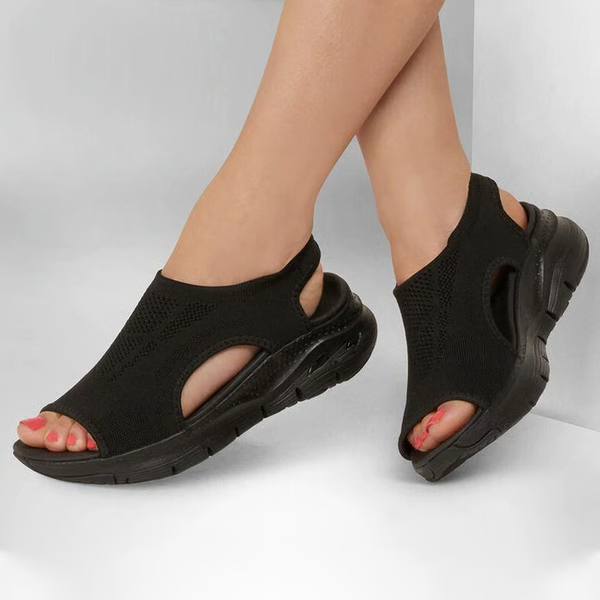 Slide Sandals With Slingback, Supportive Comfort And Washable Sport Style