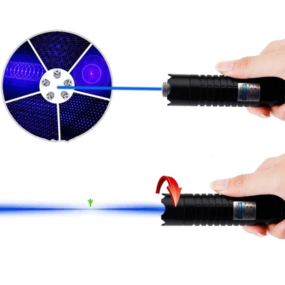 Tactical Laser Flashlight High-Power Burning Blue Military-Grade Torch