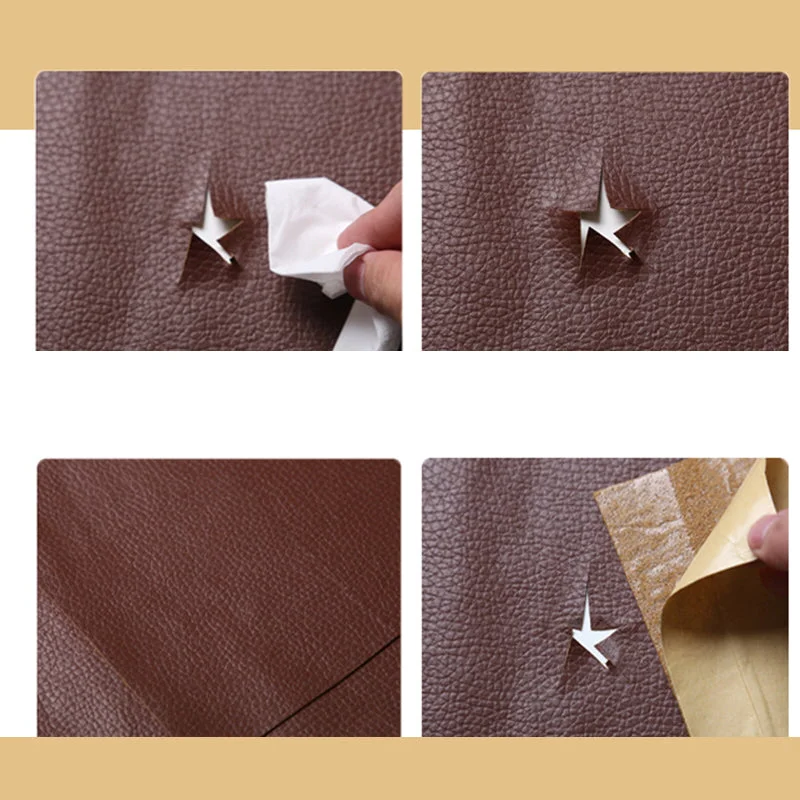 Leather Repair Patch For Sofa Self-Adhesive Cuttable 19.7 x 53.9 Inches