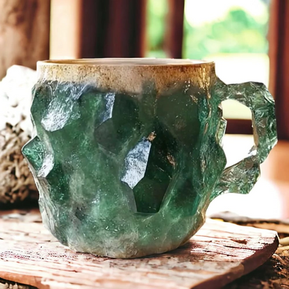 Coffee Mugs With Mineral Crystal Finish, New Elegant Everyday Drinkware