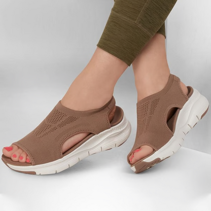 Slide Sandals With Slingback, Supportive Comfort And Washable Sport Style