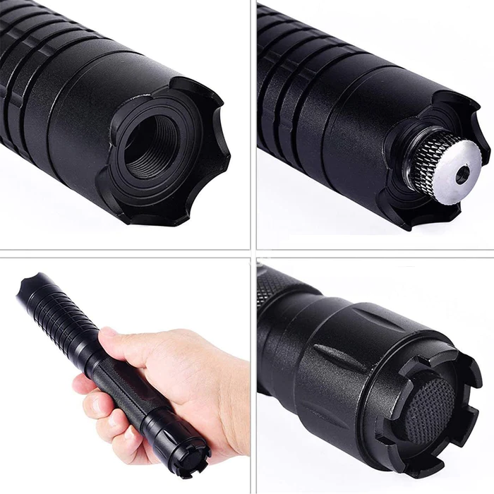 Tactical Laser Flashlight High-Power Burning Blue Military-Grade Torch