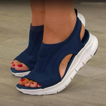Slide Sandals With Slingback, Supportive Comfort And Washable Sport Style