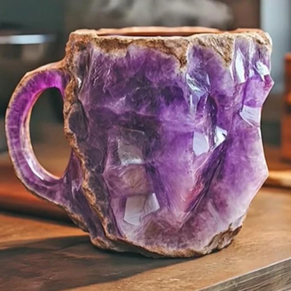 Coffee Mugs With Mineral Crystal Finish, New Elegant Everyday Drinkware