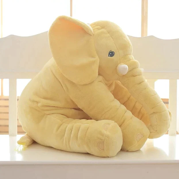 Cuddle Pillow Soft Plush Elephant Shaped For Baby Nursery Comfort