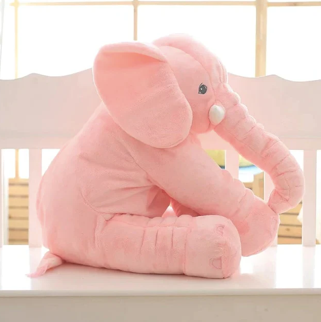Cuddle Pillow Soft Plush Elephant Shaped For Baby Nursery Comfort