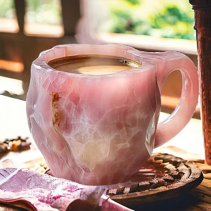 Coffee Mugs With Mineral Crystal Finish, New Elegant Everyday Drinkware