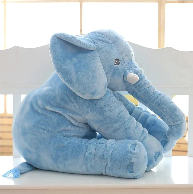 Cuddle Pillow Soft Plush Elephant Shaped For Baby Nursery Comfort