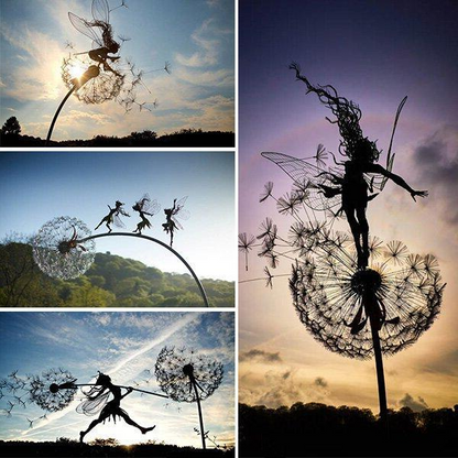 Garden Decoration Wonderland: Naughty Dancing Spirits Outdoor Yard Ornament Set