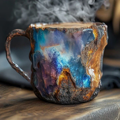 Coffee Mugs With Mineral Crystal Finish, New Elegant Everyday Drinkware