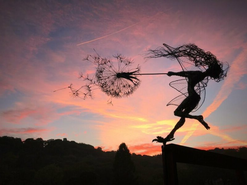 Garden Decoration Wonderland: Naughty Dancing Spirits Outdoor Yard Ornament Set