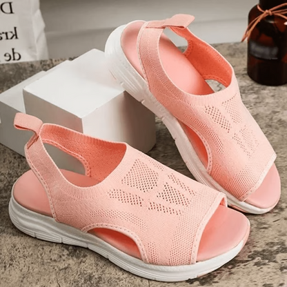 Slide Sandals With Slingback, Supportive Comfort And Washable Sport Style