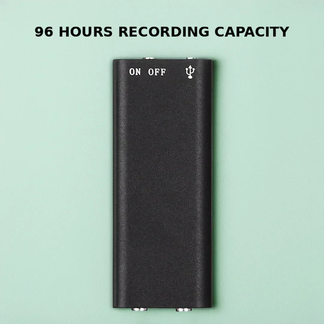 Voice Activated Recorder Mini Compact Portable Digital Unit With Extended Battery Life