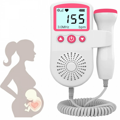 Fetal Doppler Heart Rate Monitor Home Pregnancy Baby Sound Detector
