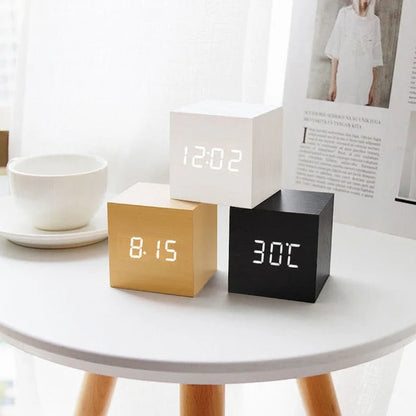 Elegant LED Smart Alarm Clock with Minimalist Design