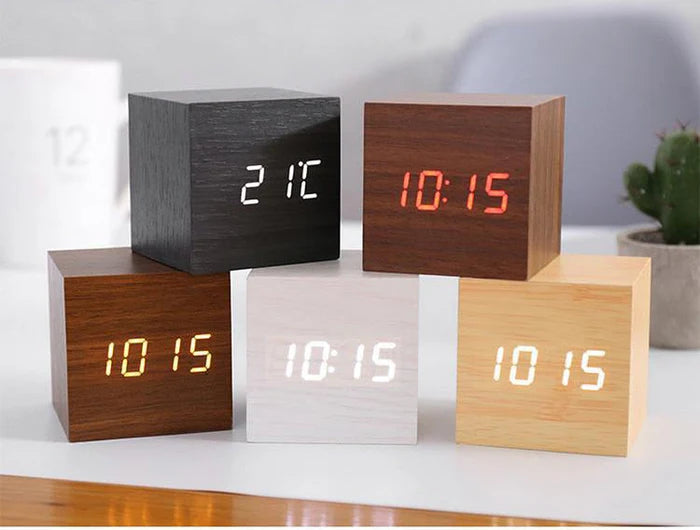 Elegant LED Smart Alarm Clock with Minimalist Design