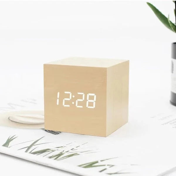 Elegant LED Smart Alarm Clock with Minimalist Design