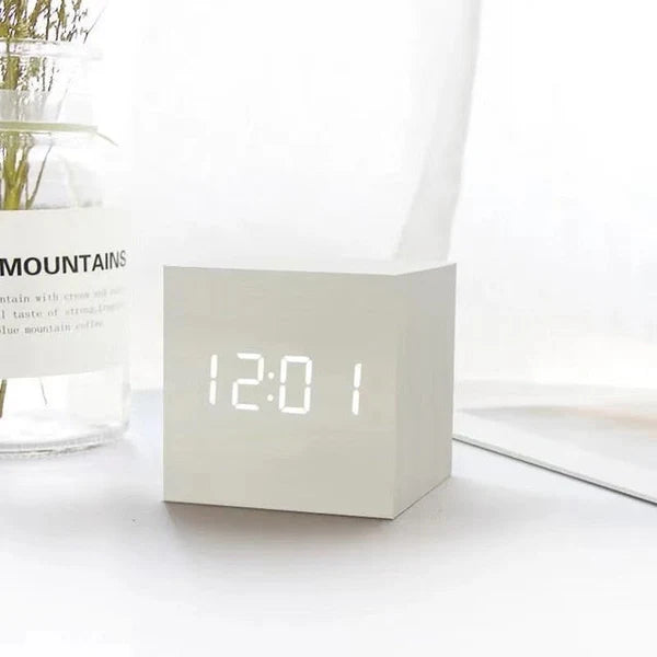 Elegant LED Smart Alarm Clock with Minimalist Design