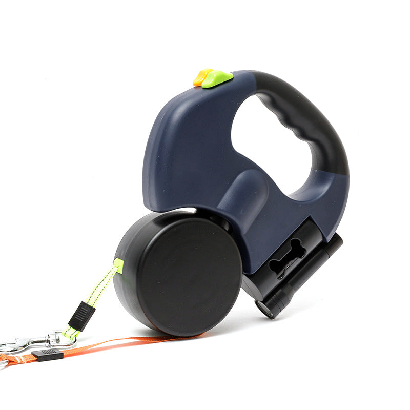 Double Dog Leash With Anti Tangle Swivel Clips And Padded Handle