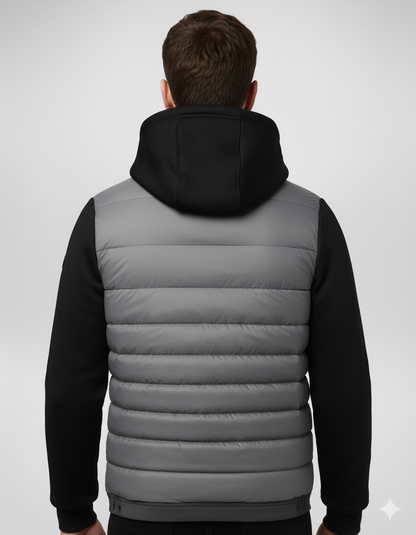 Veste homme hiver à capuche zippée