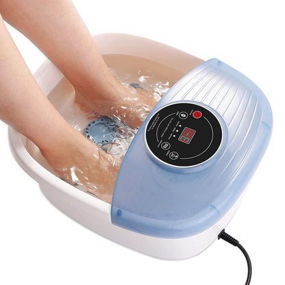 Foot Bath Massager With Temperature Control, Bubbles And Vibration