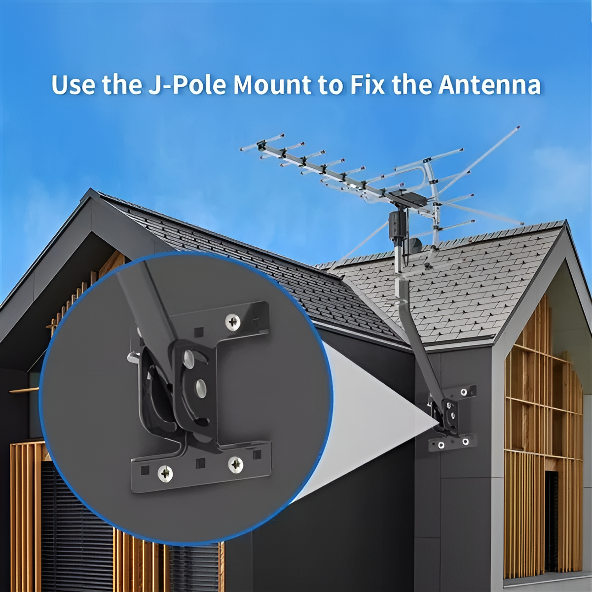 Digital Outdoor TV Antenna Extra Range 2025 360° Motor Free HD Channels