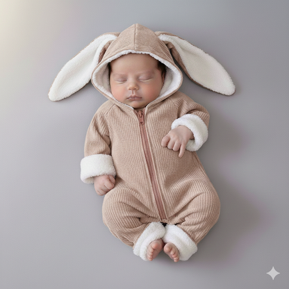 Winter Hooded Snowsuit with Fur Linin