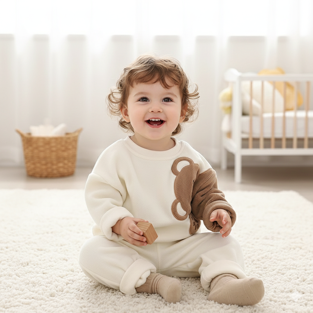 2-Piece Baby Set Soft Bear