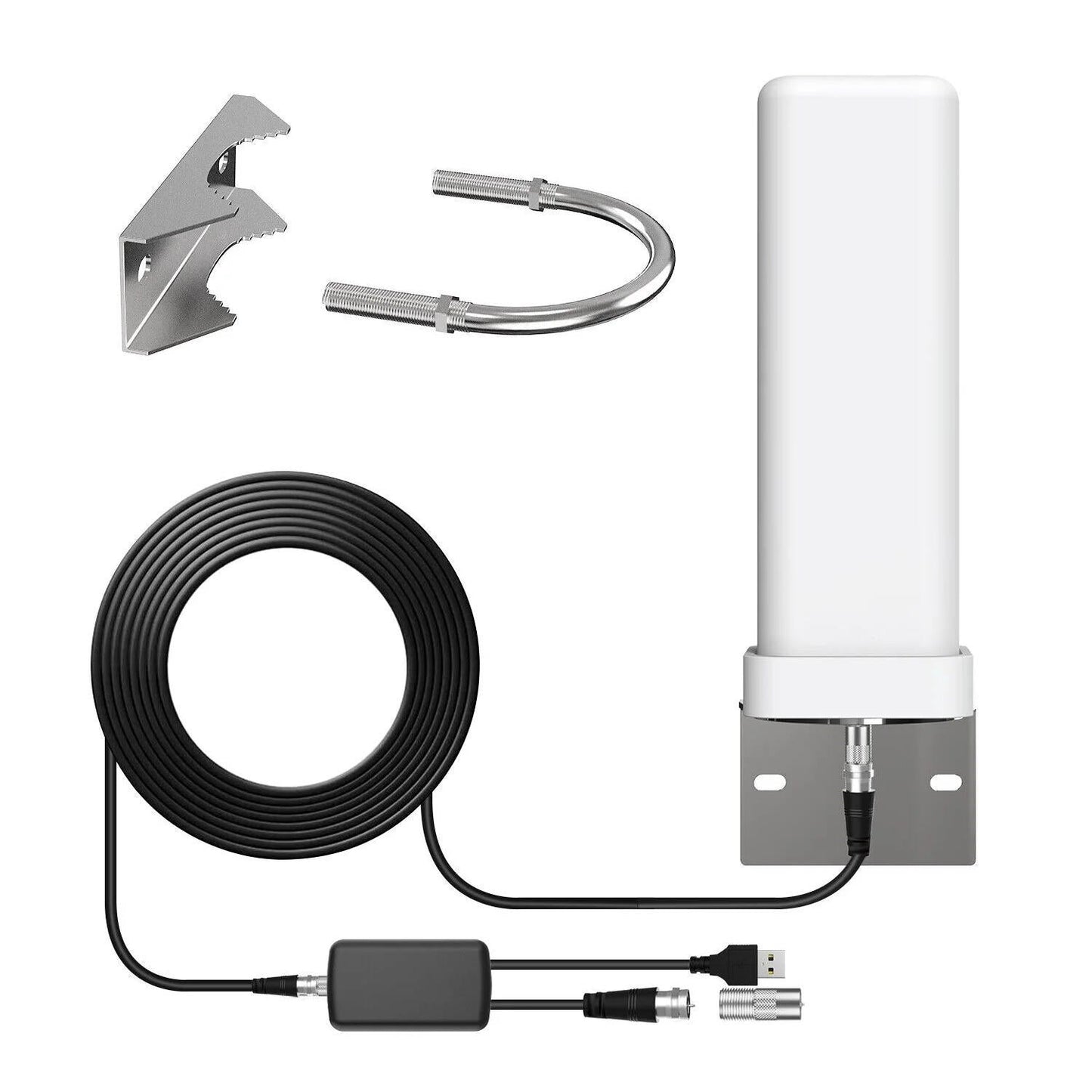 Outdoor HDTV Antenna Amplified 360° Extra Range 460-Mile 2025 Model