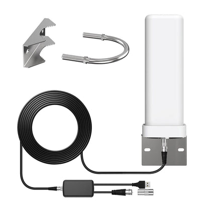 Outdoor HDTV Antenna Amplified 360° Extra Range 460-Mile 2025 Model