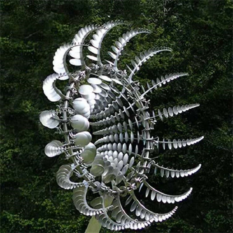 Kinetic Metal Windmill Spinner For Garden With Anti-Rust Magical Finish
