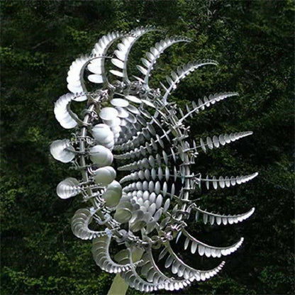 Kinetic Metal Windmill Spinner For Garden With Anti-Rust Magical Finish