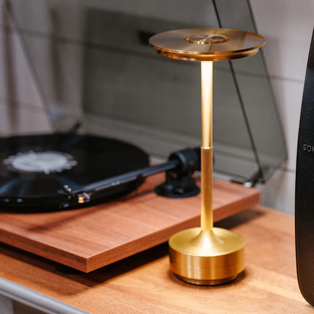 Metallic Cordless Table Lamp